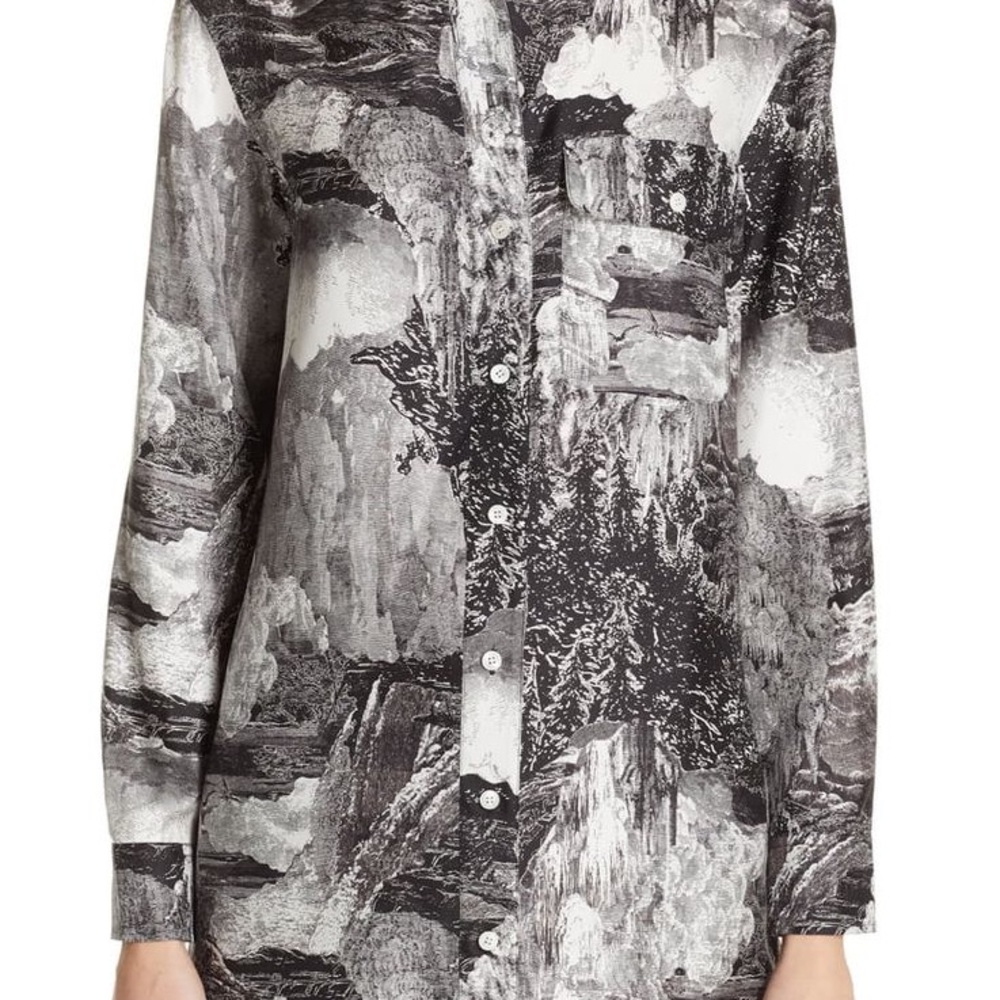 Burberry Monochrome Dreamscape Abstract Shirt SS19